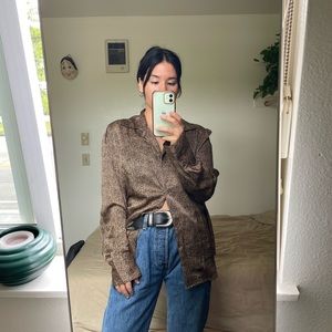 Vintage Jones New York Silk Shirt